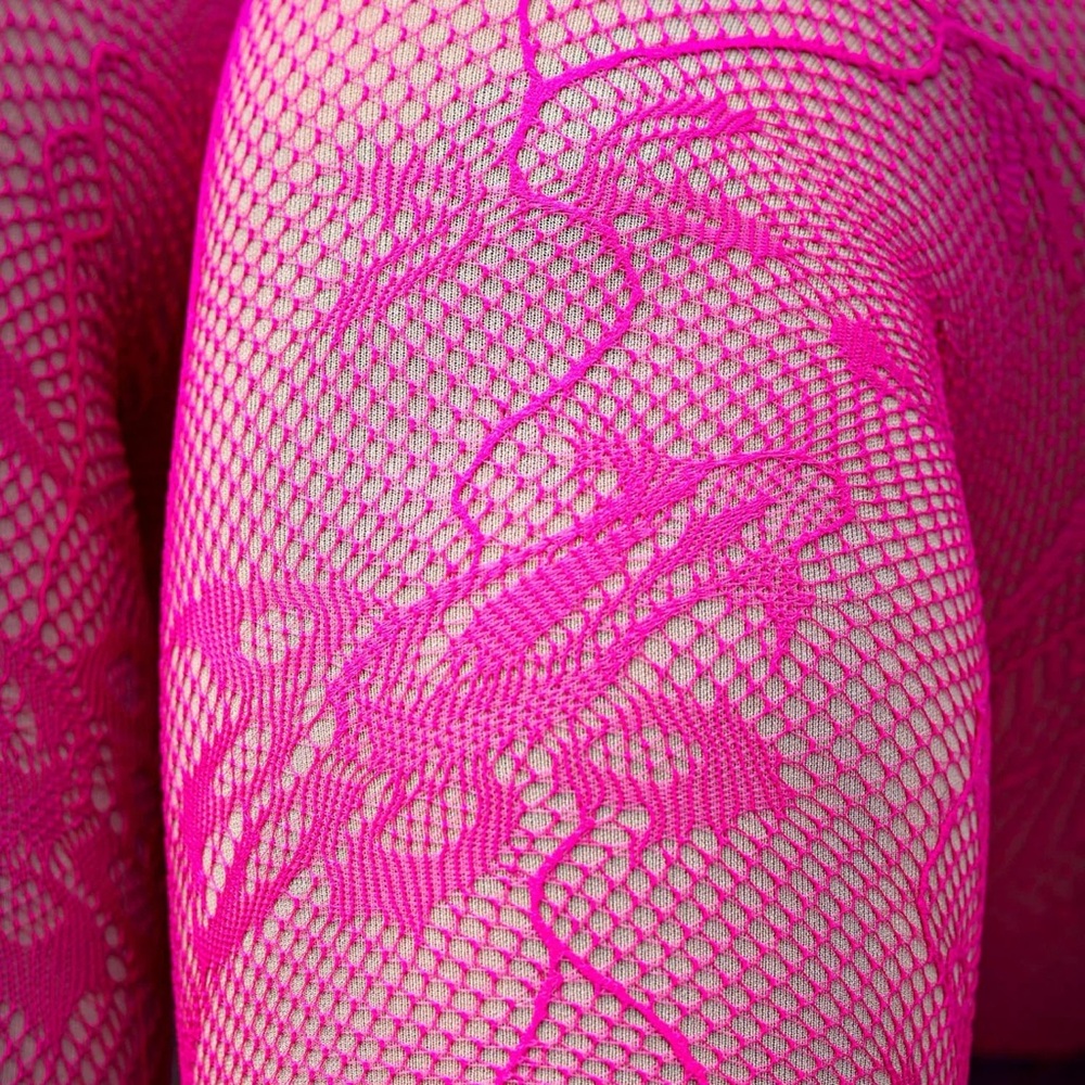 Riff Raff Fishnets - Pomegranate - Picture 3 of 9